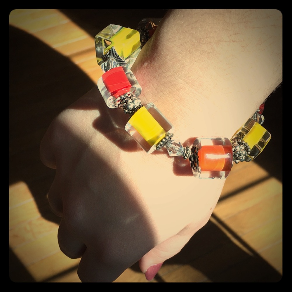 Glass Bead Bracelet